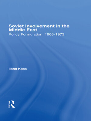 cover image of Soviet Involvement In the Middle East
